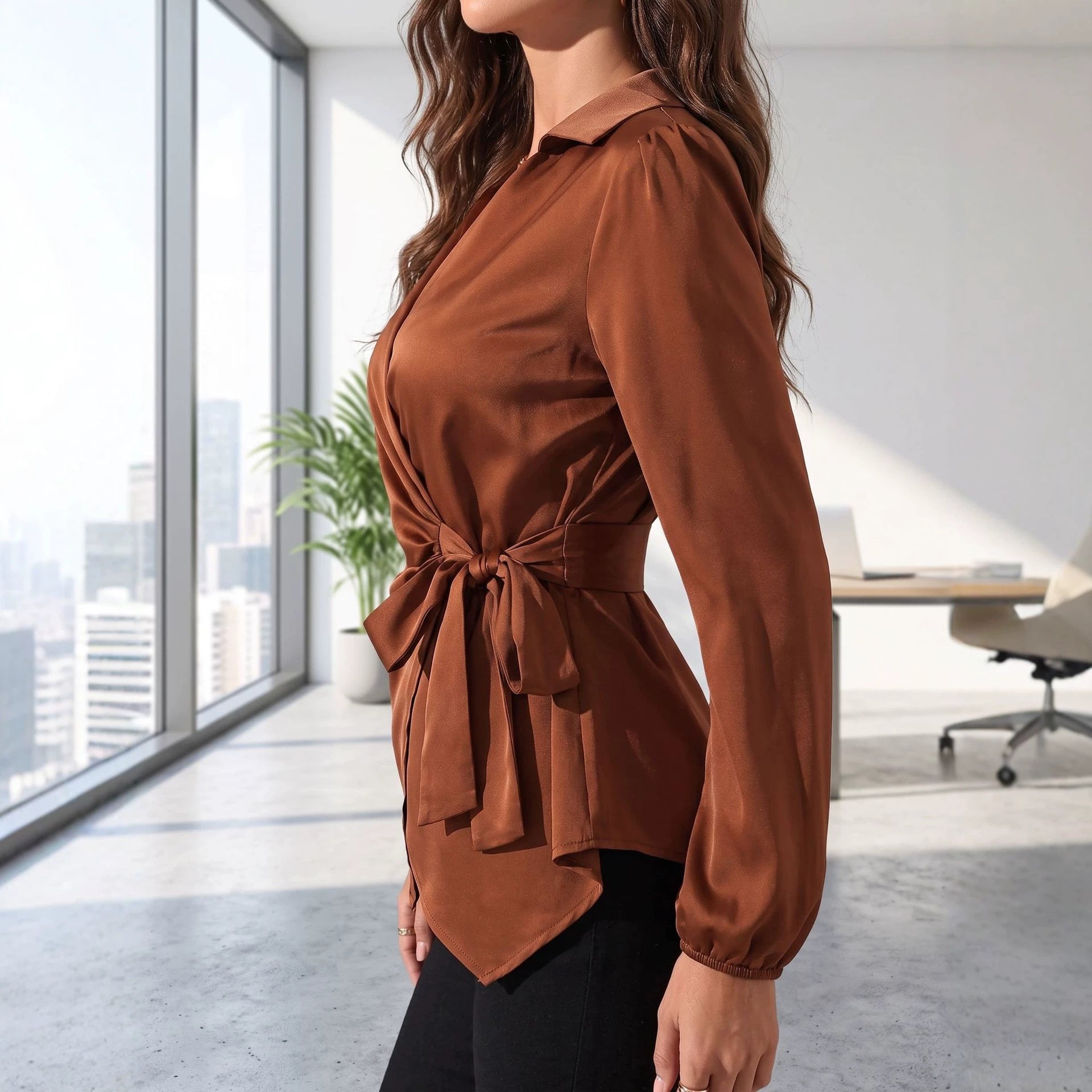 Celeste Tie-Waist Blouse