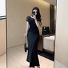 Luna Satin Fishtail Skirt