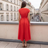 Aria Sculpted Midi Dress