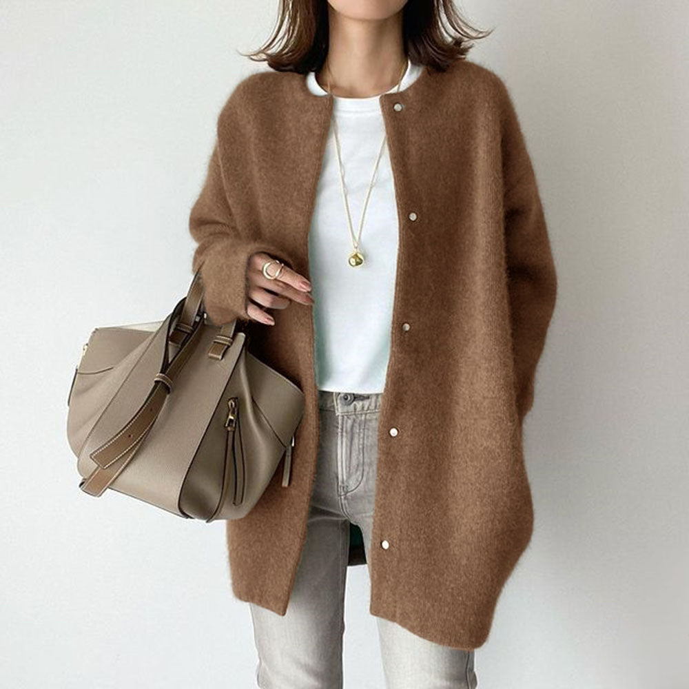 Elara Soft-Knit Longline Jacket