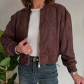 Zipper jacket lady coat