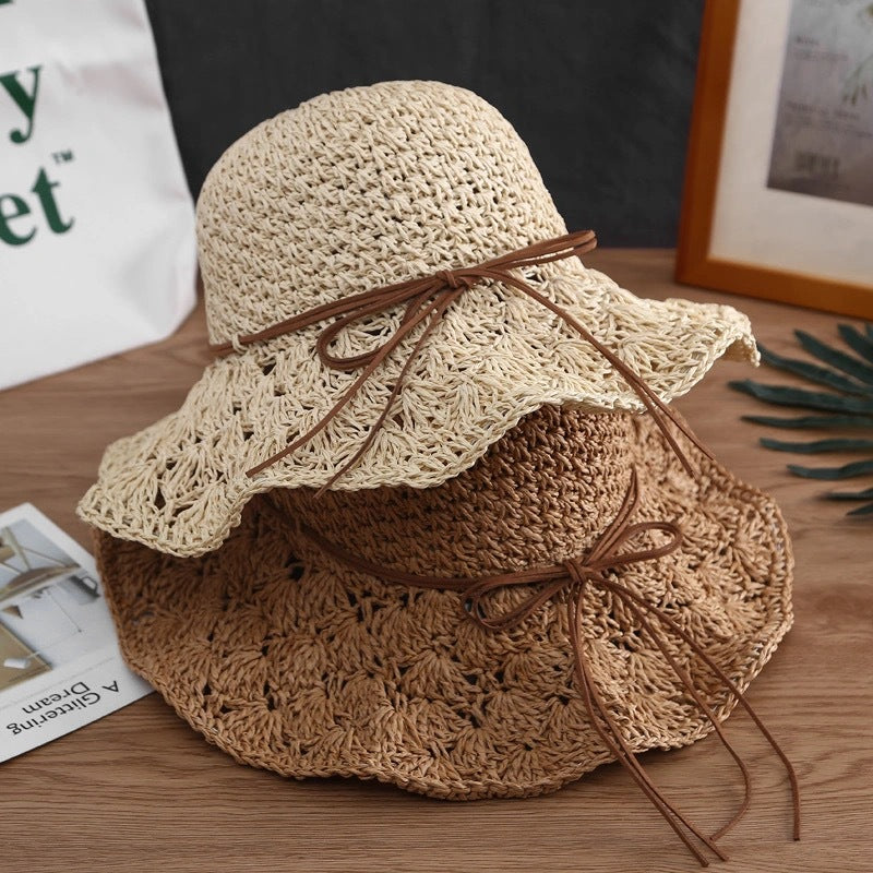 Wide Brim Straw Summer Hat