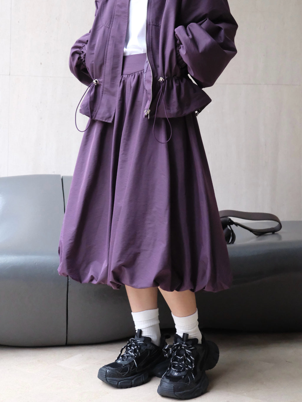 Style Retro Puffy Flower Skirt