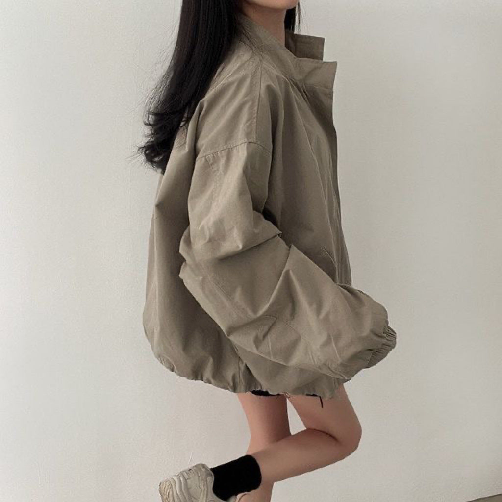 Korean Style Loose Baseball Jacket