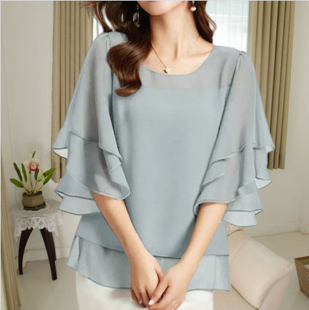 Loose Casual Chiffon Shirt