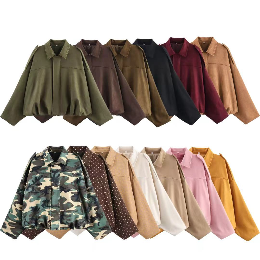 Sienna Relaxed Suede-Style Jacket
