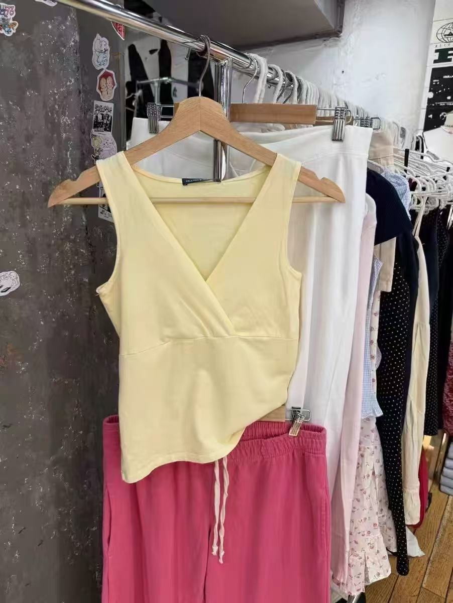 Womens Slim Fit V-Neck Camisole Top