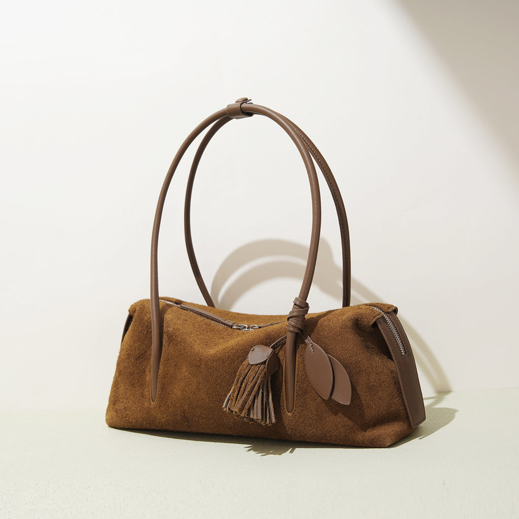Genuine Leather Matte Tote Bag