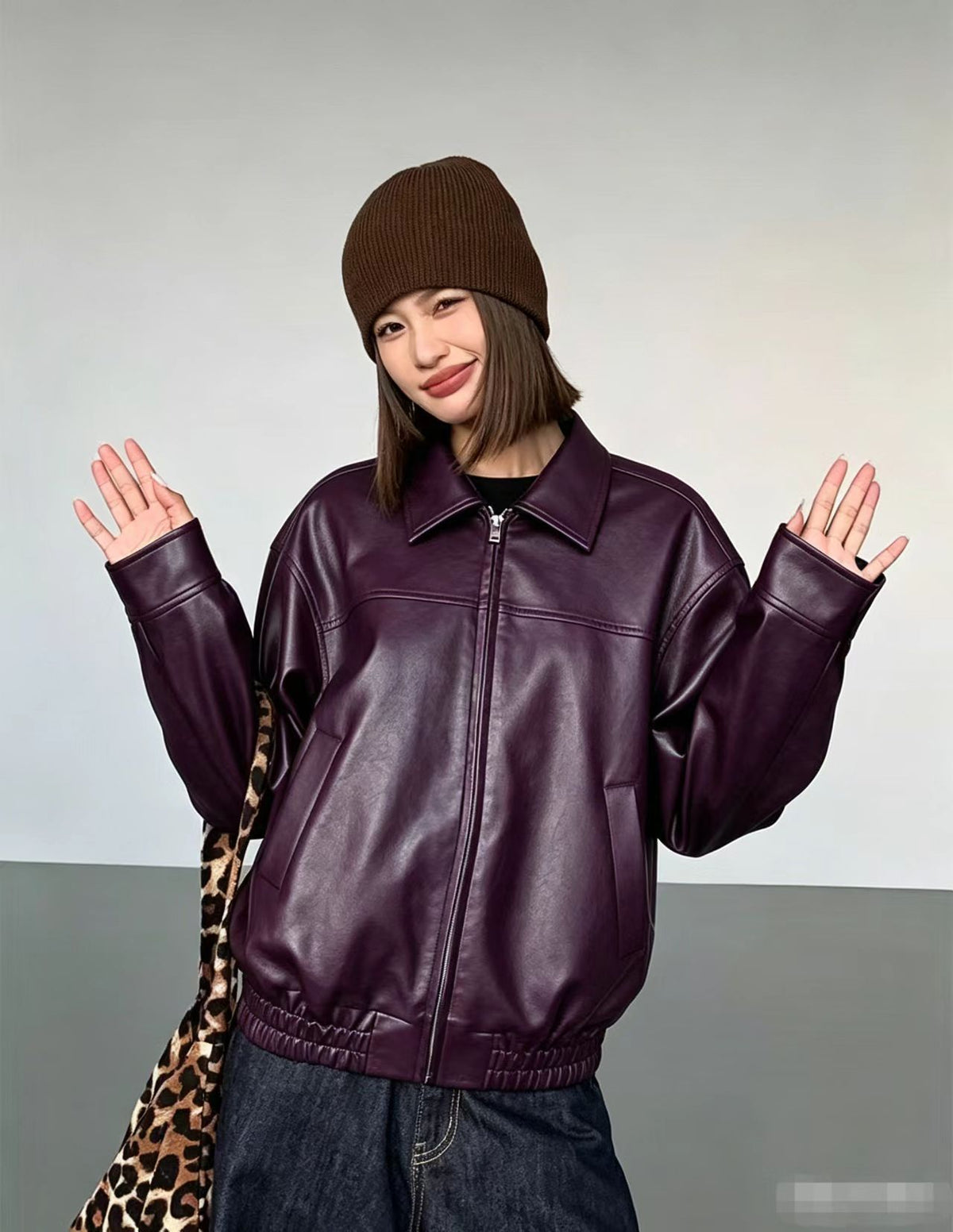 Vera Vintage Faux Leather Jacket