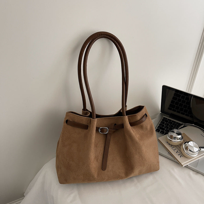 Suede Large Capacity Tote Bag for Women