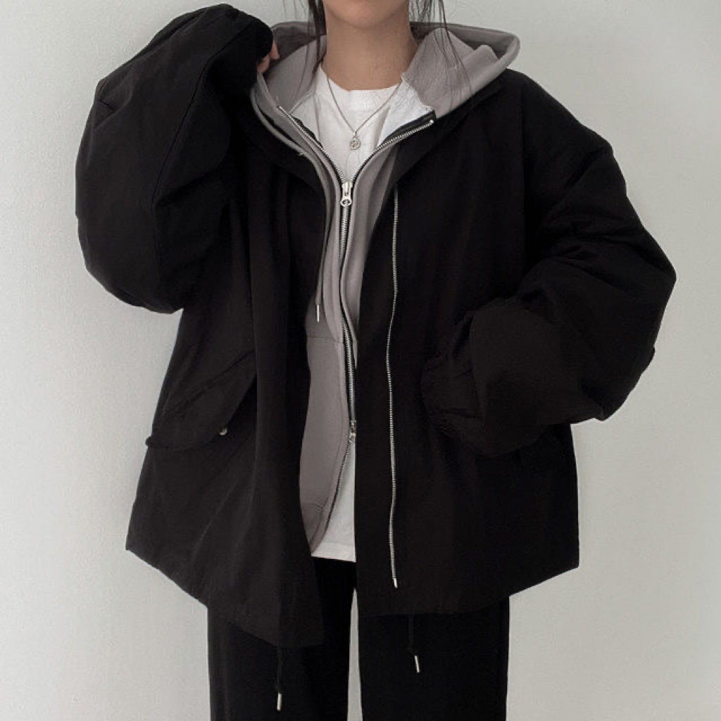 Korean Style Loose Baseball Jacket