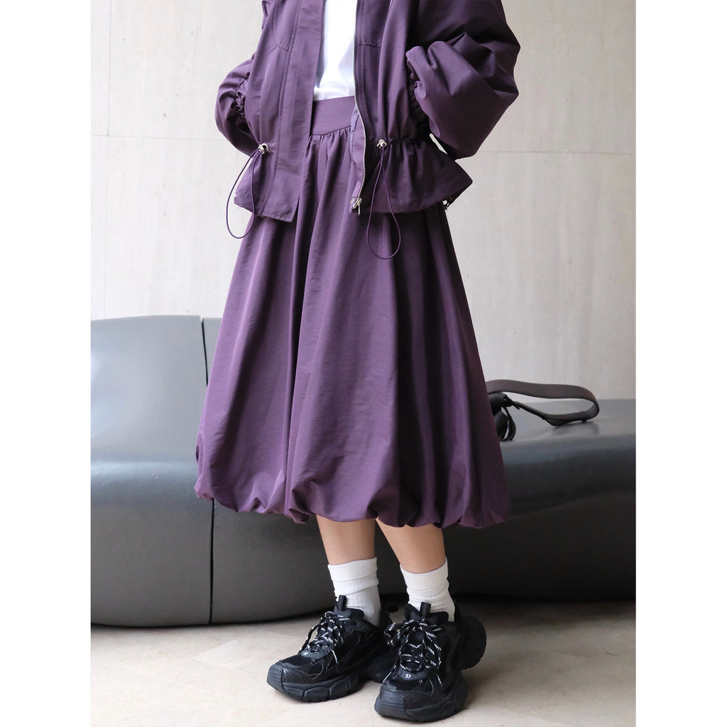 Style Retro Puffy Flower Skirt
