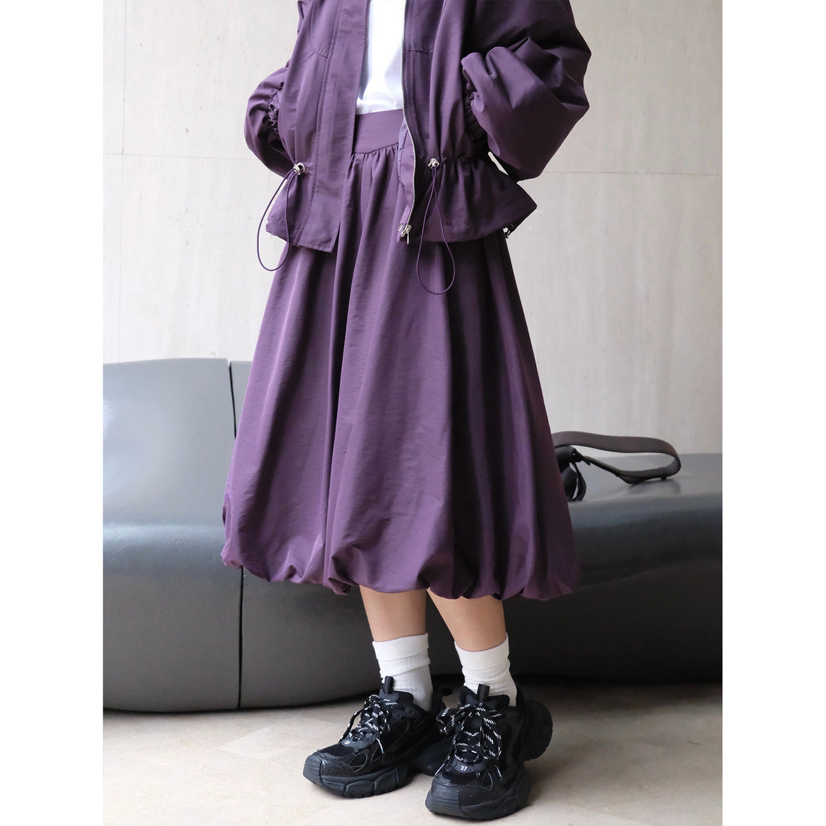 Style Retro Puffy Flower Skirt