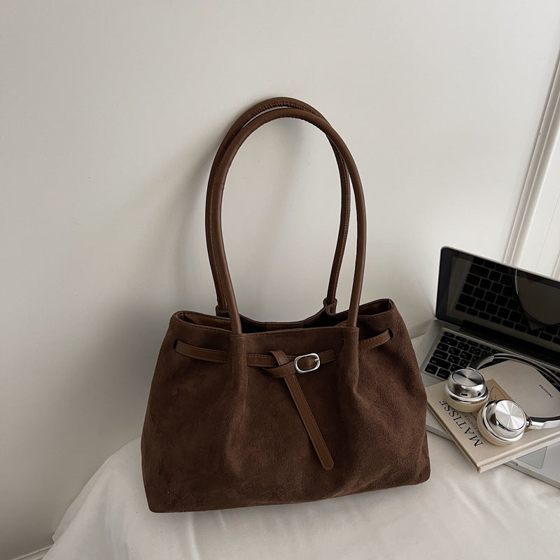 Suede Large Capacity Tote Bag for Women