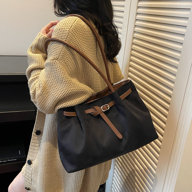 Suede Large Capacity Tote Bag for Women