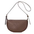 Textured Woven Quilted Shoulder Bag
