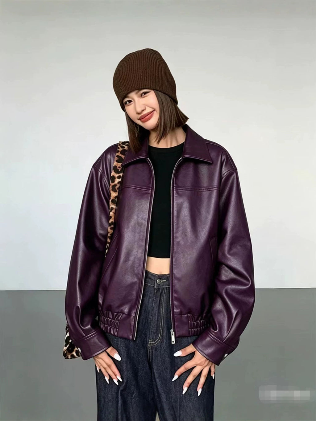 Vera Vintage Faux Leather Jacket