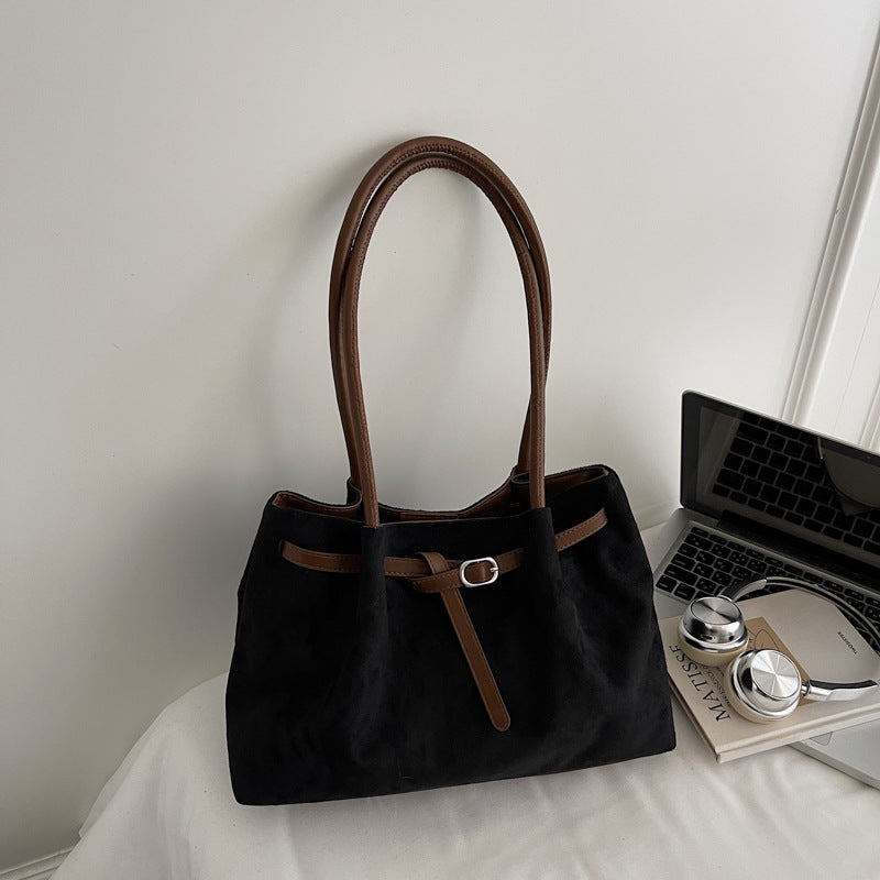 Suede Large Capacity Tote Bag for Women