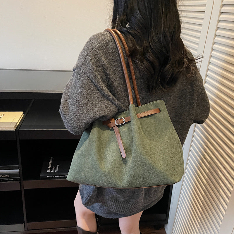 Suede Large Capacity Tote Bag for Women