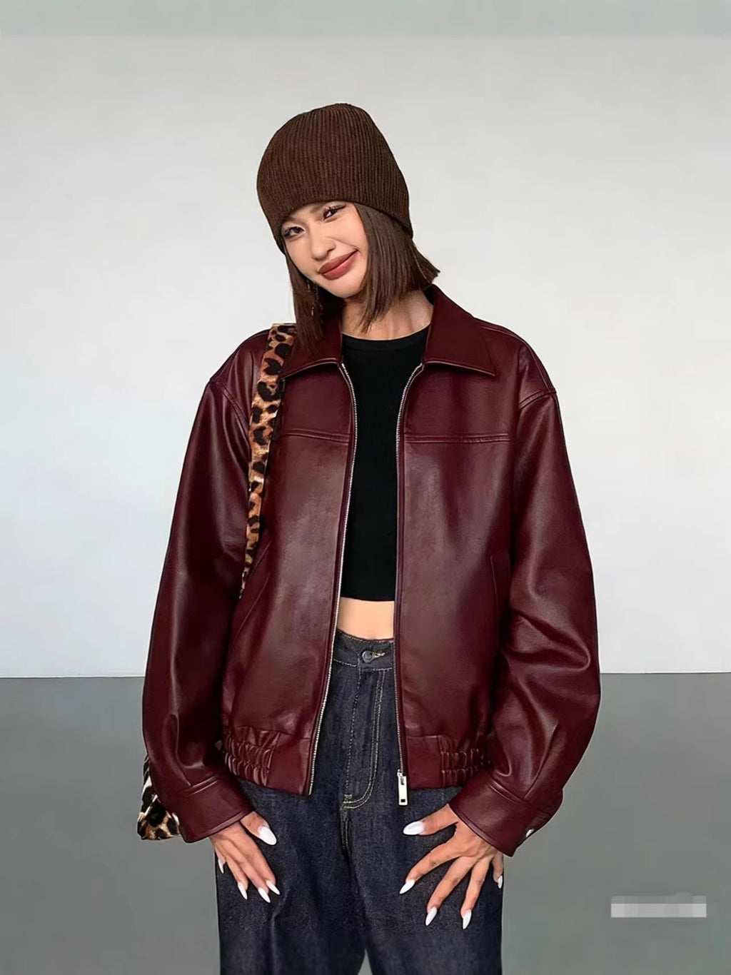Vera Vintage Faux Leather Jacket