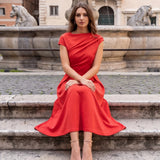 Aria Sculpted Midi Dress