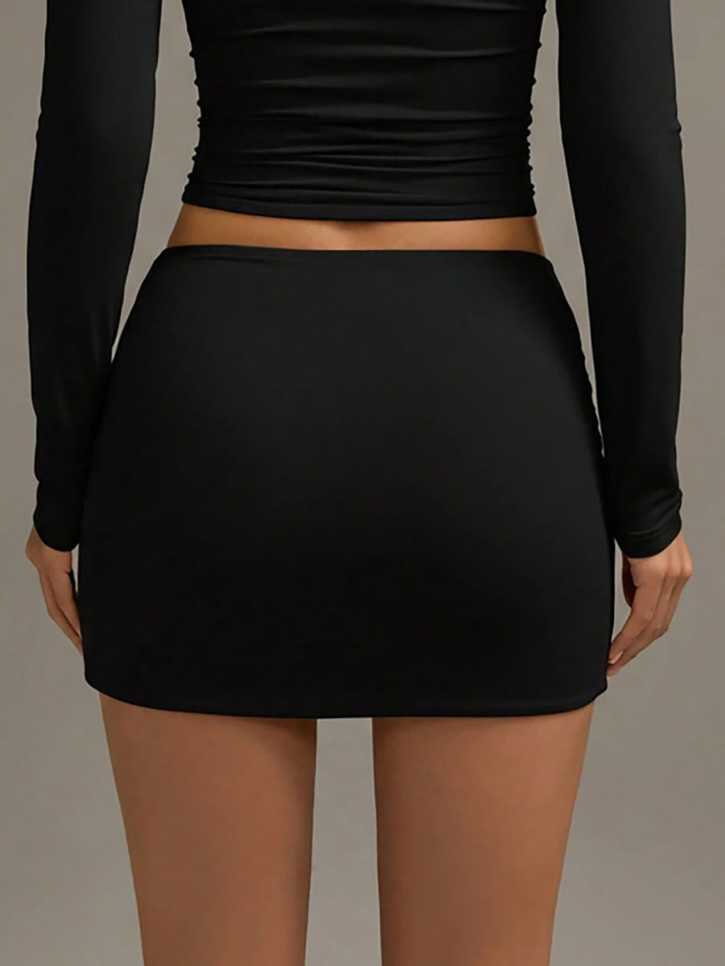 Low-Waist Tight-Fitting Short Skirt