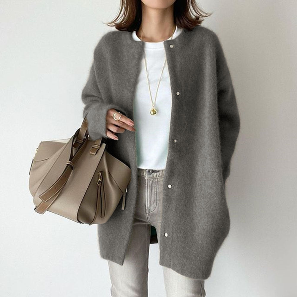 Elara Soft-Knit Longline Jacket