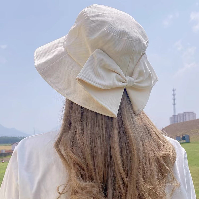 Bow Detail Bucket Hat Sun Protection