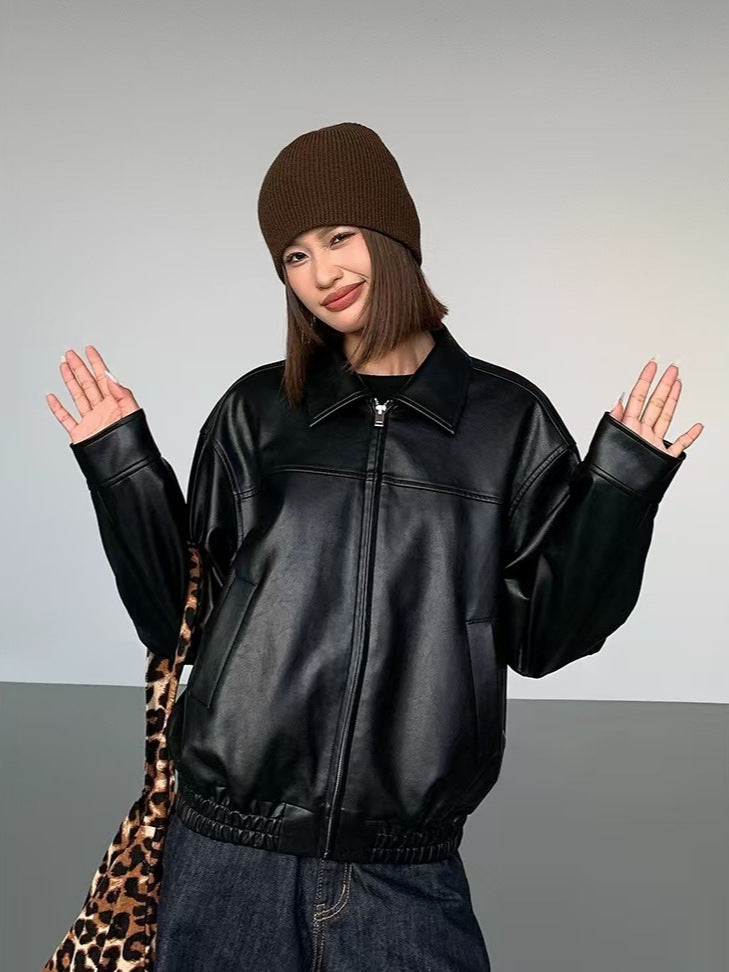 Vera Vintage Faux Leather Jacket