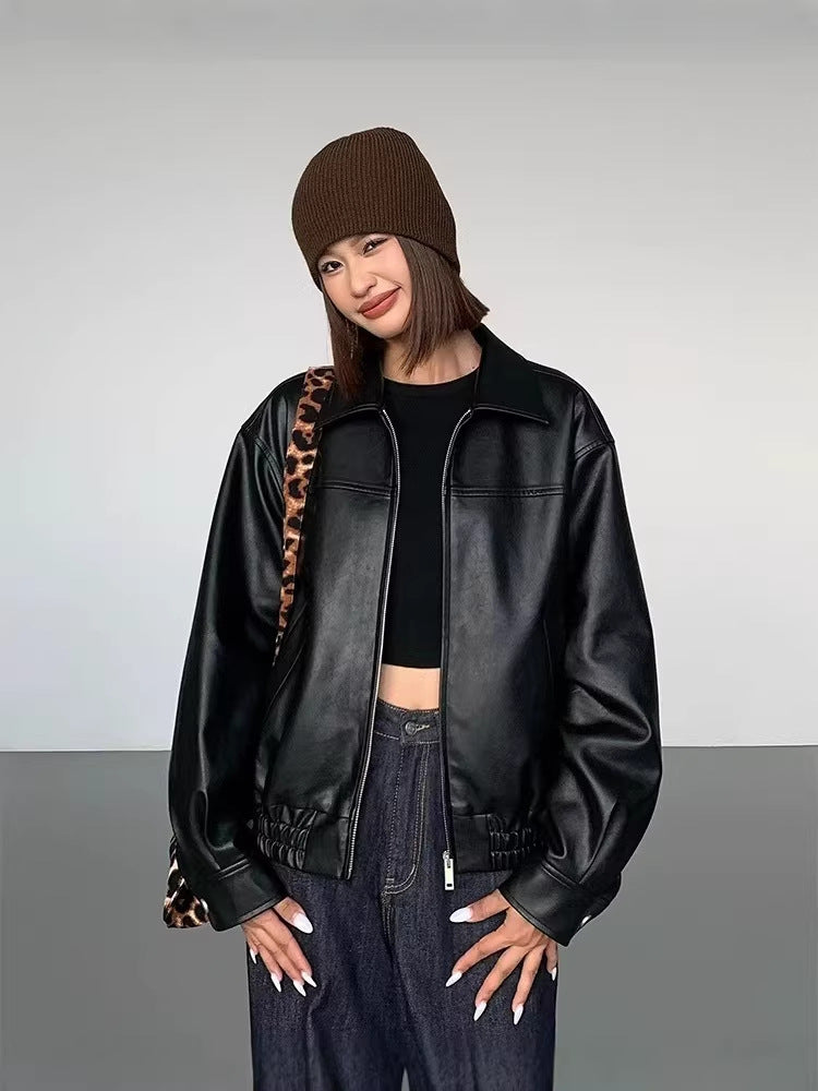 Vera Vintage Faux Leather Jacket