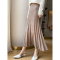 Pure Wool Pleated Midi Skirt