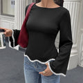 Womens A-line Long Sleeve Blouse
