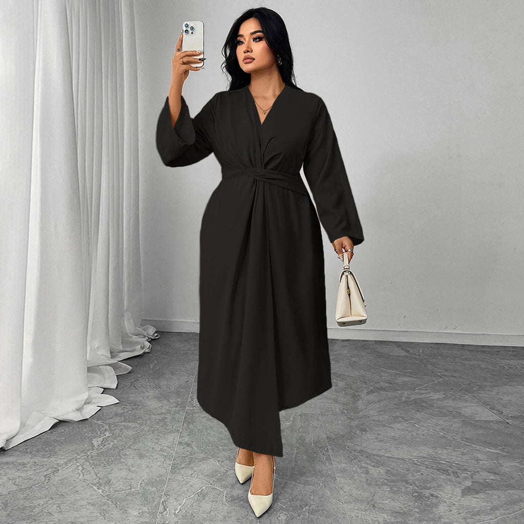 Elegant Long Sleeve Slim Fit Dress