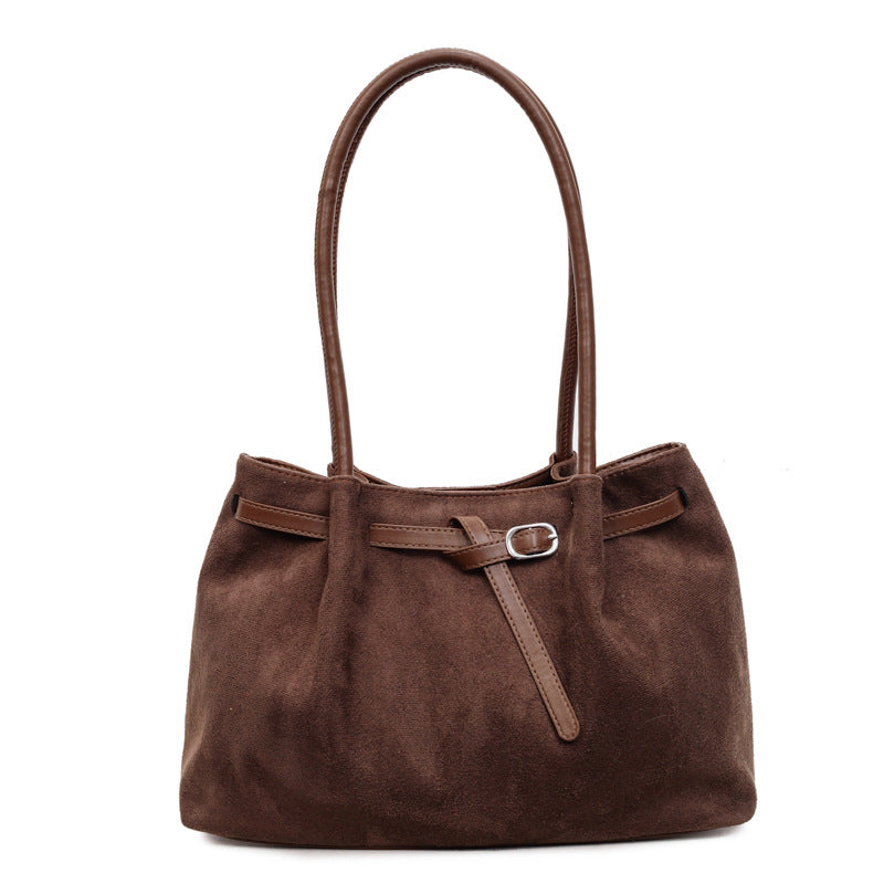 Suede Large Capacity Tote Bag for Women