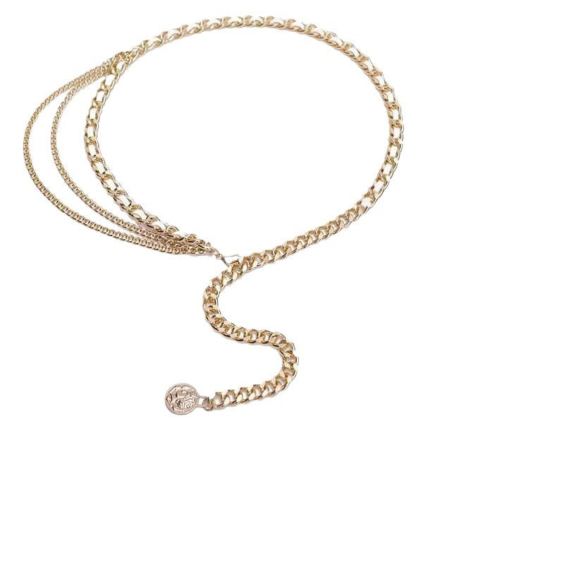 Women's Metal Chain Waist Belt