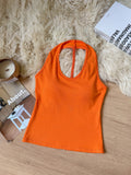 Womens Backless Halter Bodycon Dress