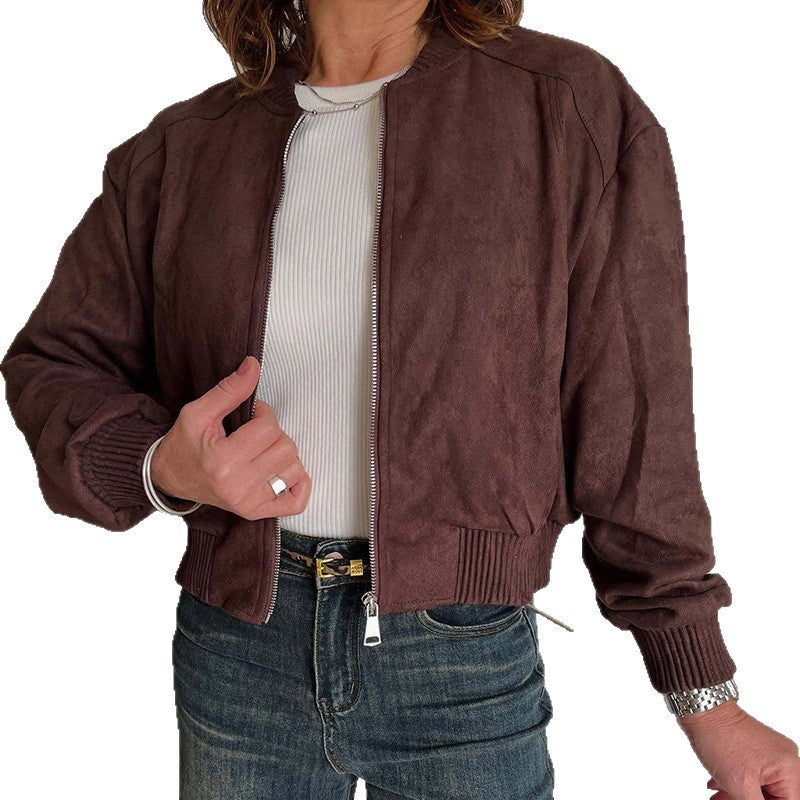 Zipper jacket lady coat
