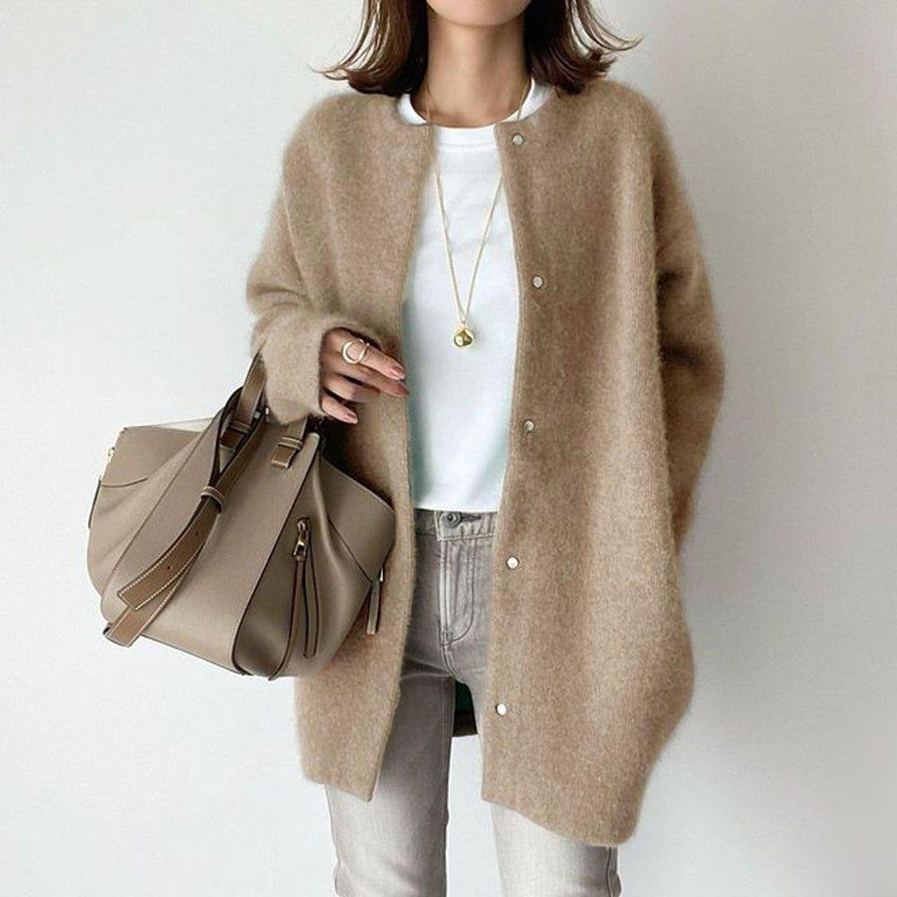 Elara Soft-Knit Longline Jacket