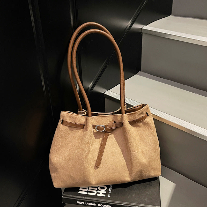 Suede Large Capacity Tote Bag for Women