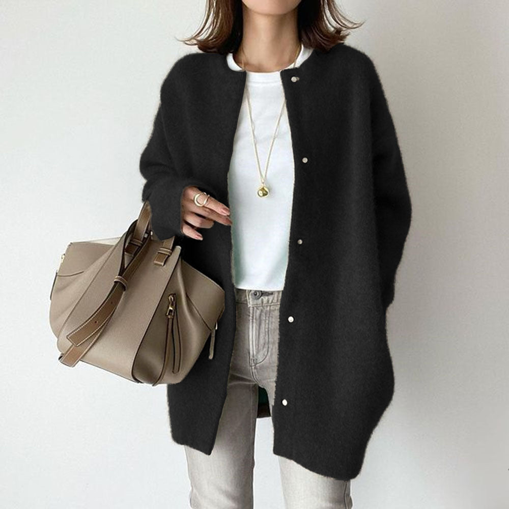 Elara Soft-Knit Longline Jacket