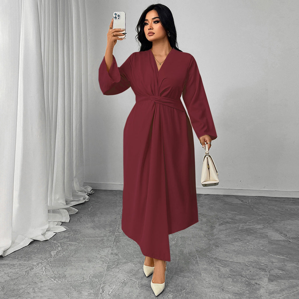 Elegant Long Sleeve Slim Fit Dress