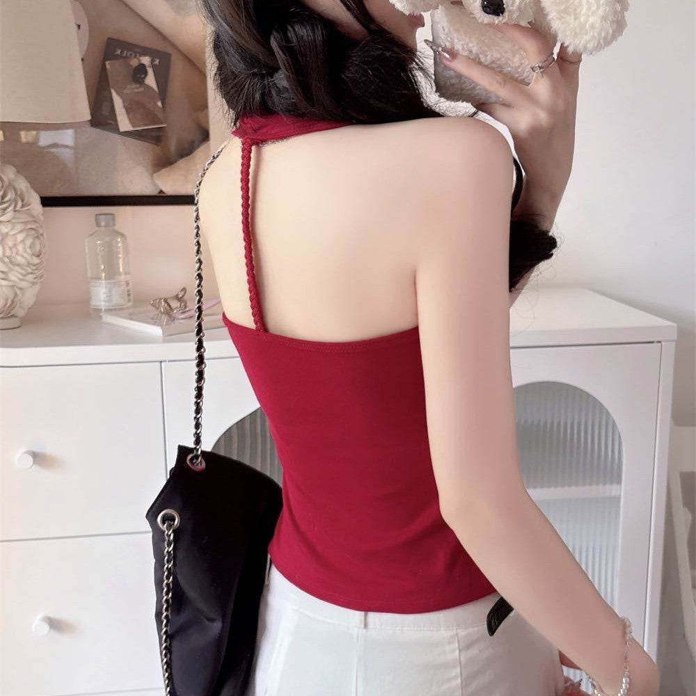 Womens Backless Halter Bodycon Dress