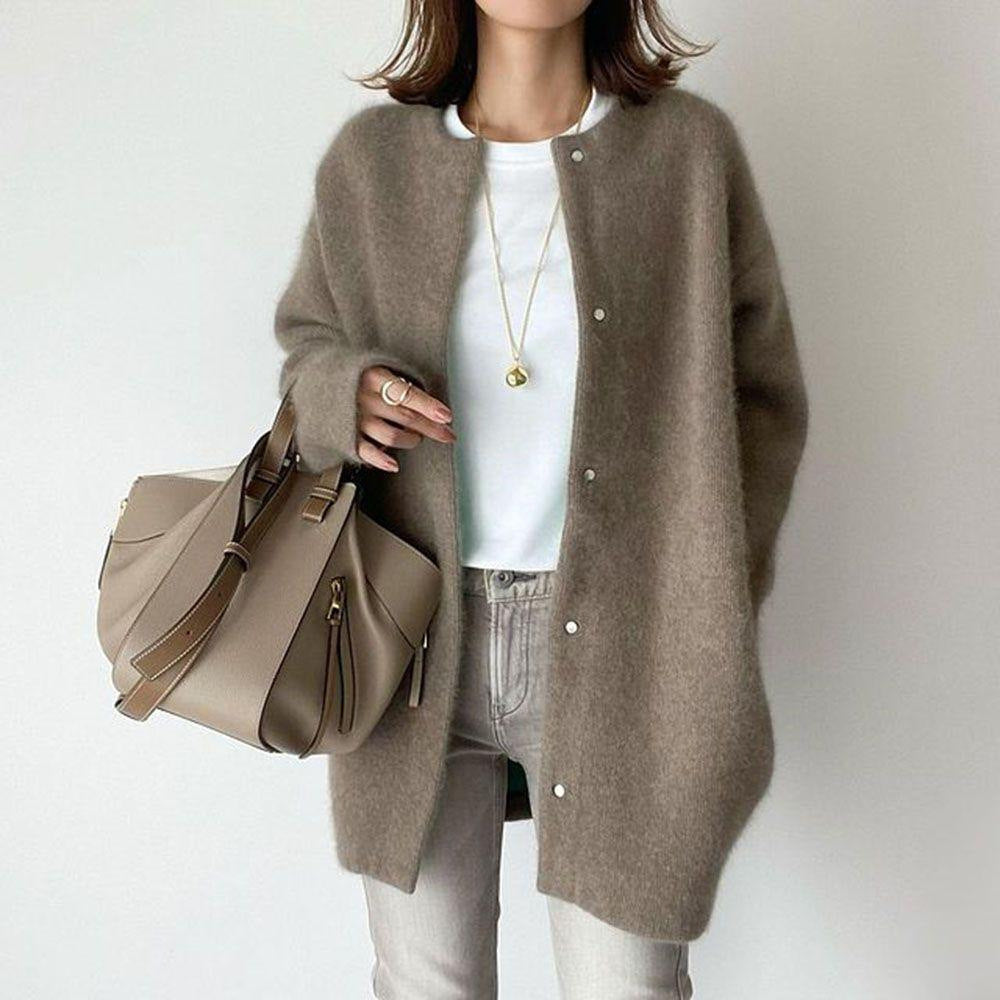 Elara Soft-Knit Longline Jacket