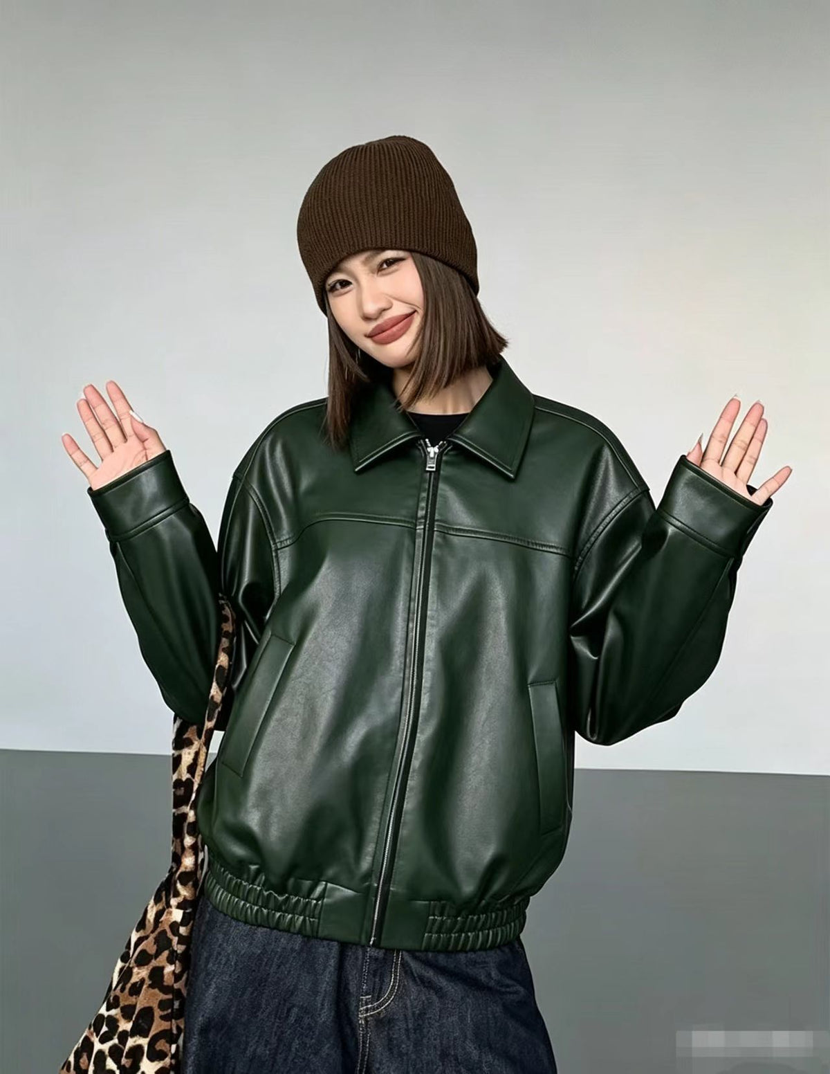 Vera Vintage Faux Leather Jacket
