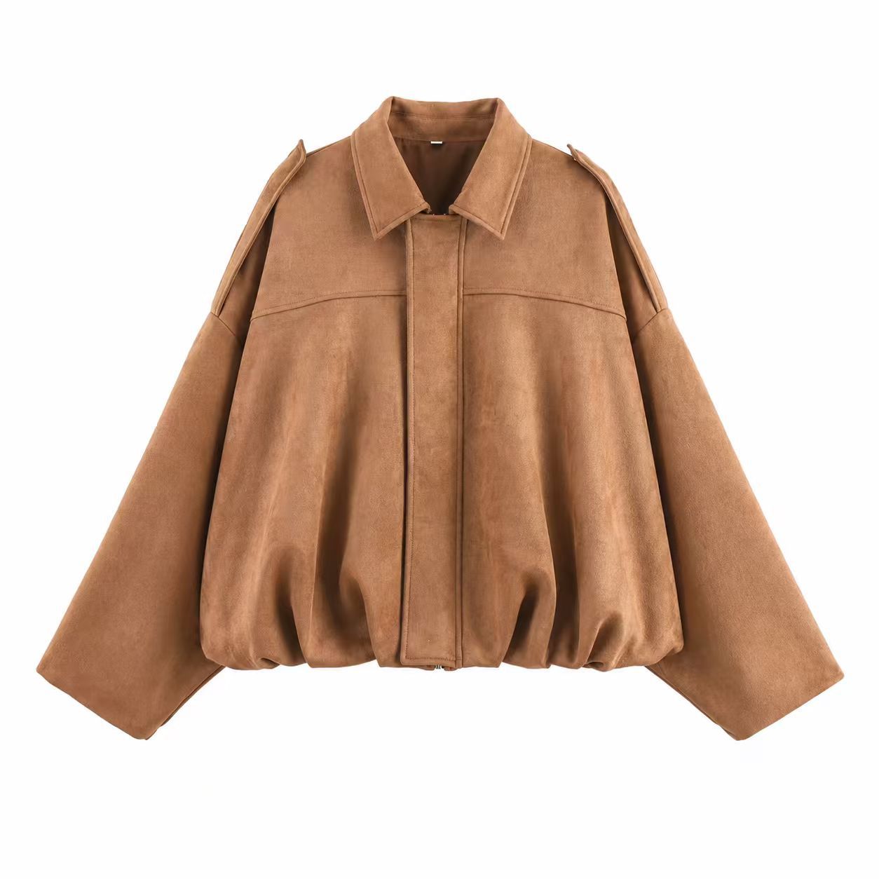 Sienna Relaxed Suede-Style Jacket