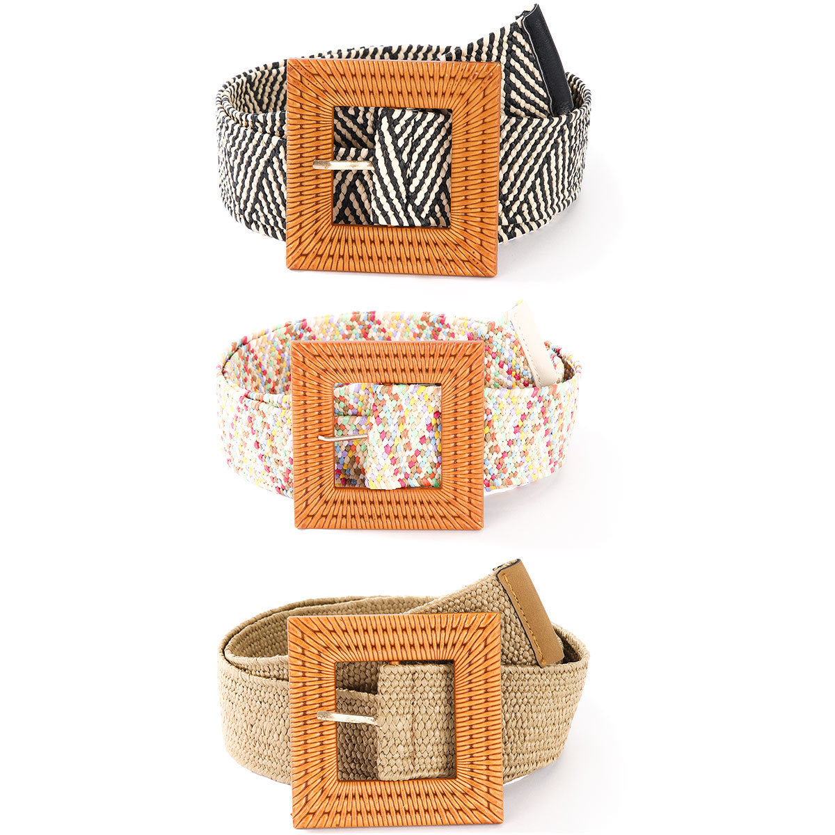Fashion Simple Woven Elastic Pp Decorative Belt