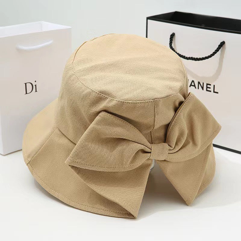 Bow Detail Bucket Hat Sun Protection