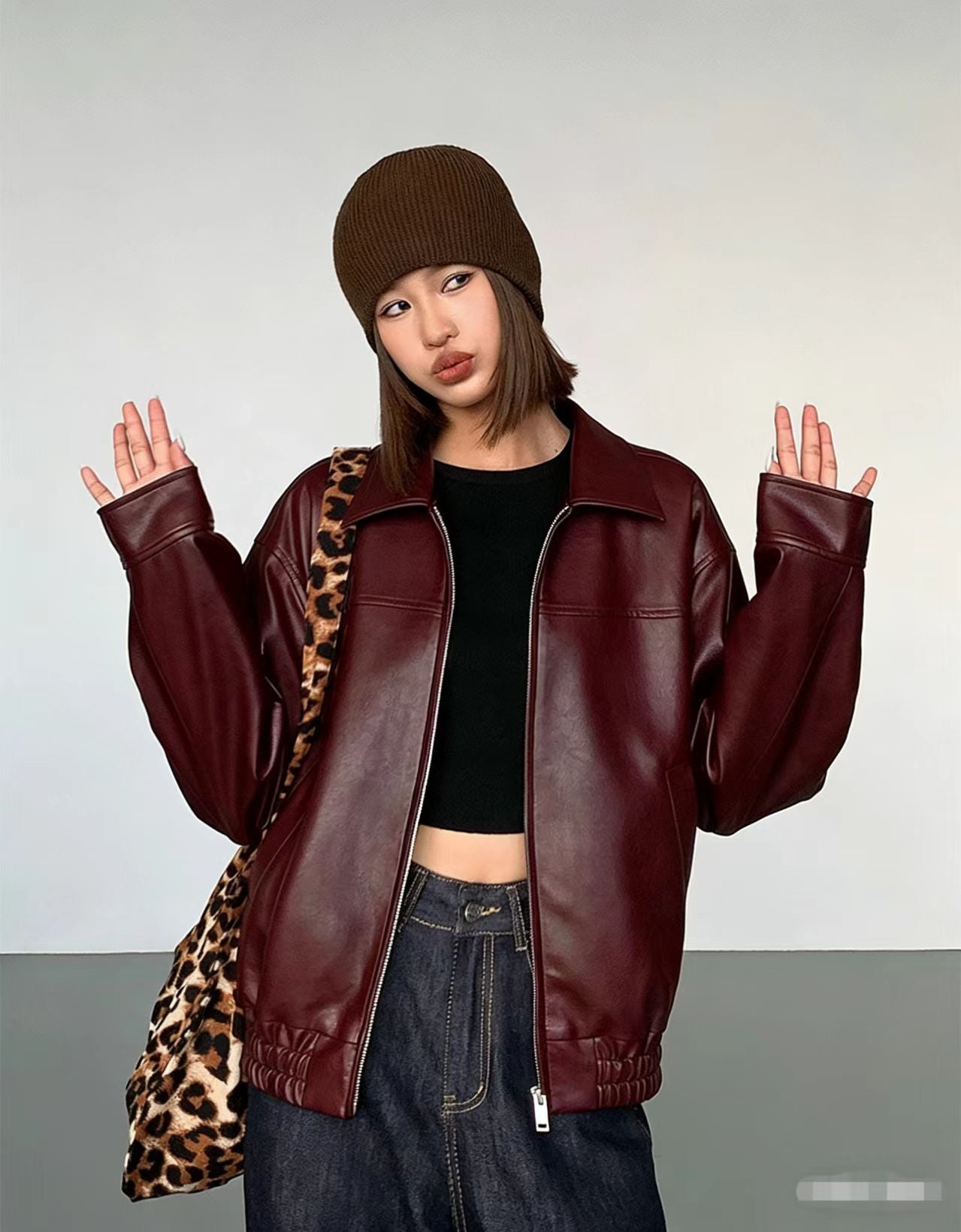Vera Vintage Faux Leather Jacket