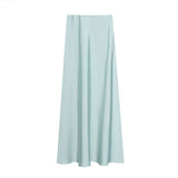 Luna Satin Fishtail Skirt