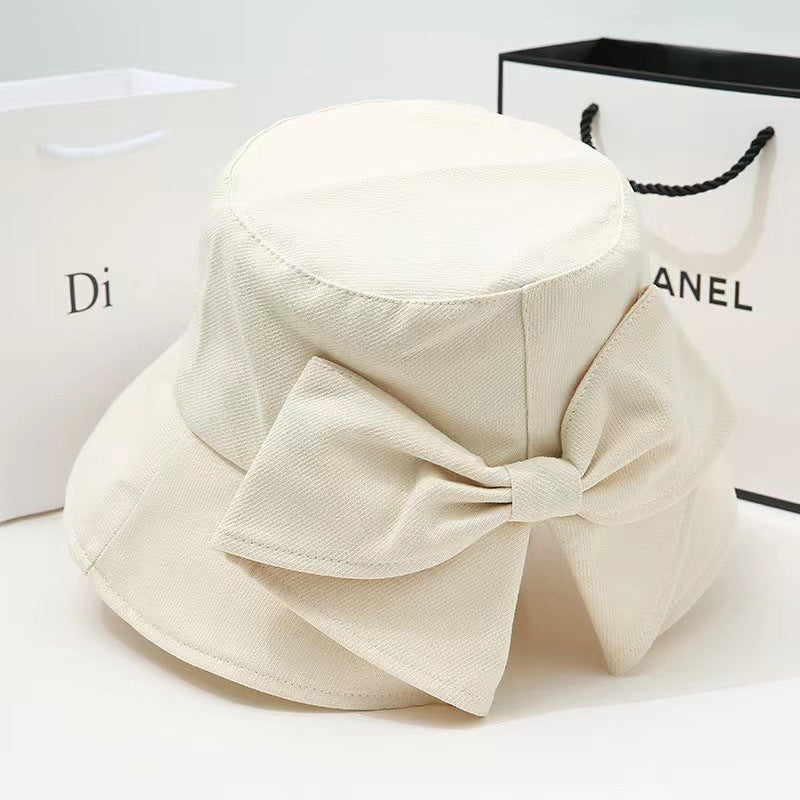 Bow Detail Bucket Hat Sun Protection